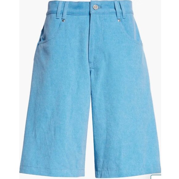 Disney x Marshall Columbia Little Mermaid Embroidered High-Waist Denim Shorts - Picture 2 of 12